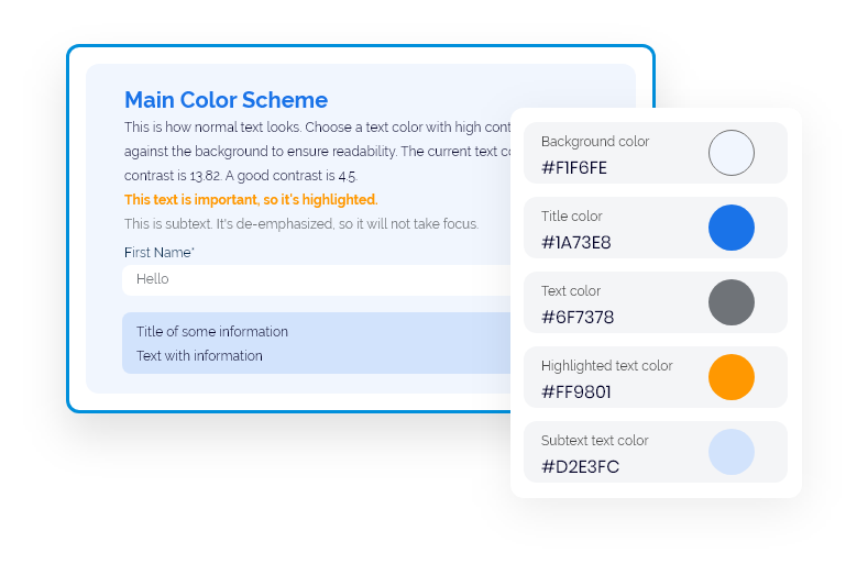 Custom event registration forms