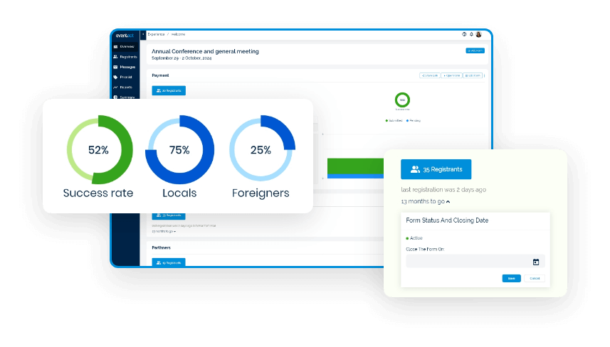 Mutiple registration forms