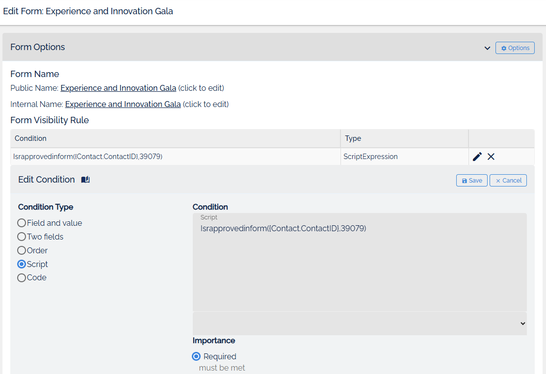 תנאי: מאושר בטופס אחר